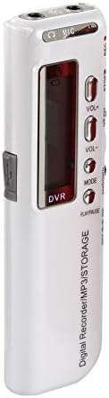 Voice Recorder Portable Rechargeable Dictaphone Digital Audio Sound Recorder for Classes, Lectures, Meetings, Notes, Interviews (16G Silver)