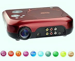 Portable Home Theater DVD Projector (Color Varies)
