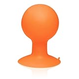 BoxWave Gumball Kyocera Hydro Vibe Stand - Colorful Gumball Shaped Suction Cup Stand for the Kyocera Hydro Vibe - Anti-Slip Smartphone Stand (Tangerine Orange)