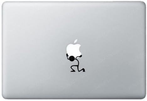 Carrying Stickman Macbook Decal Skin Sticker Laptop, Decal Sticker Vinyl Car Home Truck Window Laptop