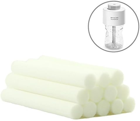 ZELAF Bottle Cap Humidifier Filter, [SGS Cert.] 12 Pack 4.8 x 0.27inch Replacement Sponge Wick Filters for Bottle Cap Diffuser, Aromatherapy Diffuser, Air Humidifier, Essential Oil Diffuser and More