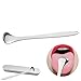Tongue Scraper, Tongue Cleaner Stainless Steel Rustproof Tongue Brush Effective Reusable Lifetime Scraper for Plaque and Bacteria Removal, Fresh Breath,with a Stainless Steel Box （1 Pcs)