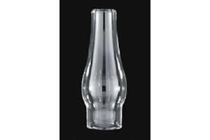 B&P Lamp® SMALLEST Clear Glass Lamp Chimney [1 1/8 Inch base by 3 1/2 Inch height] for Vintage and Antique Style Lighting