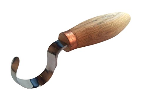 STRYI Wood Carving Hook Knife, 0.6-inch Internal Radius, Hand Made in Ukraine