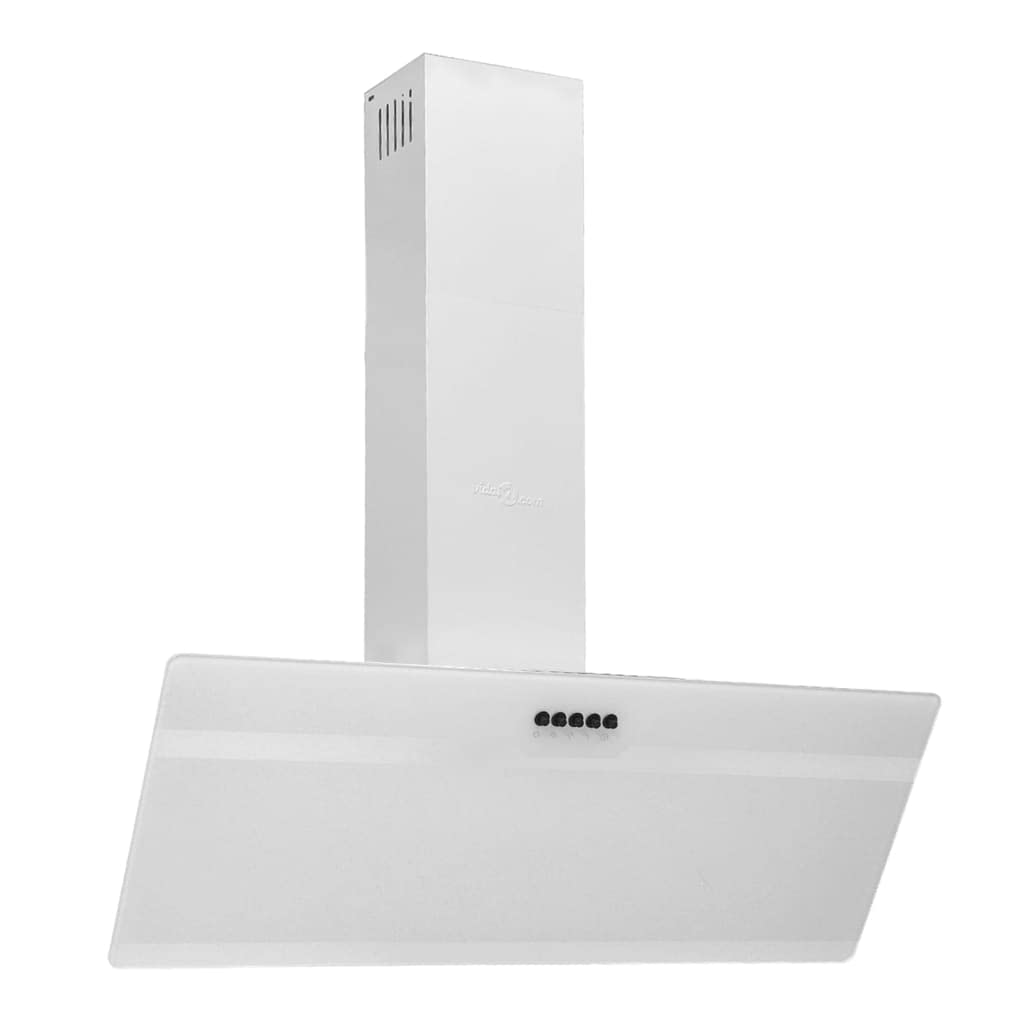 vidaXL-Campana-Extractora-Pared-Cocina-Soporte-Ventilador-Lampara-LED-Forma-Inclinada-Facil-de-Limpiar-Acero-y-Cristal