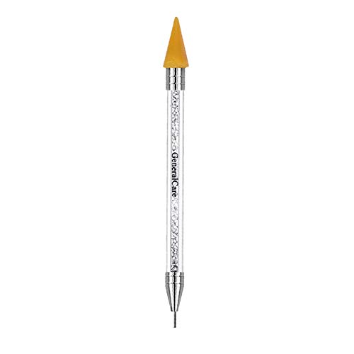 GeneralCare Nail Rhinestone Picker Wax Pencil Pickup Pen, Rhinestones Gem Applicator Crystal Pick Up Tool