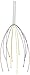DCI Rainbow Scalp and Head Massager, Stress Relief, Hand Held, Assorted Colors