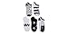 Peanuts Women's 5 Pack No Show Socks, Black, 9-11 (200480)