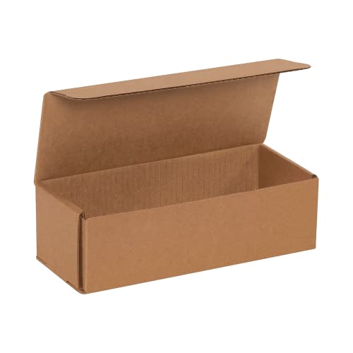 BOX USA Moving Boxes 10"L x 4"W x 3"H Long 50-Pack | Corrugated Cardboard Box f…