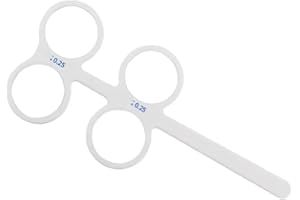 AISITESY Plastic Optical Flip-Flop Occluder Eye Trainer, 4 Lenses, Optometric Equipment (ZP0.25)