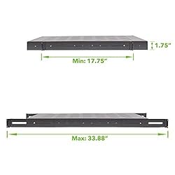 NavePoint 1U 19-Inch Fixed 4-Post Rack Mount Server