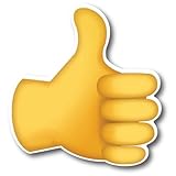Magnet Me Up Thumbs Up Hand Emoticon Magnet