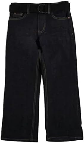 Flypaper Jeans Boys 8-18 2-Piece Boot Cut Jean With Belt Dark Wash (18)