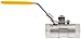 Merit Brass-KV108-06 Stainless Steel 316 Ball Valve, Unibody, Lever, 3/8