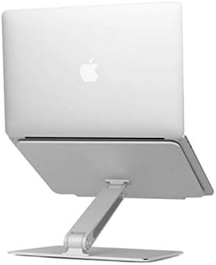 Jumeng tech Laptop Stand, Aluminum Cooling Notebook Stand Height and Angle Adjustable Foldable Stand Holder for PC/Notebook/Thinkpad/MacBook Pro/air 13" to 15", Supports up to 13 lb Silver