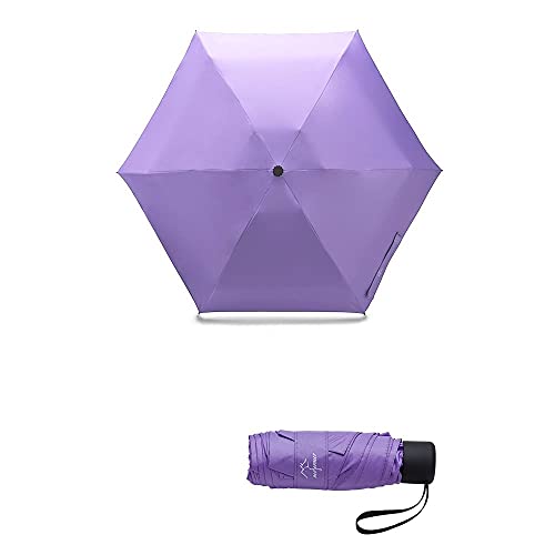 NOOFERM Mini Travel Umbrella - Compact 6.7", Lightweight 7oz, 95% UV Protection Sun & Rain Umbrella For Men & Women