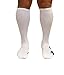 3 Pairs Men's Athletic White Copper Compression Pressure Socks One Size Fit's All