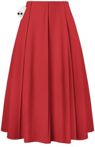 Amazon.com: Women Solid Velour Skirt Vintage Big Hem A Line