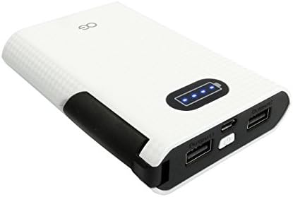 Omnigates Portable Power Bank with Foldable LED Lamp Flash Light 4.2A Output Dual USB Output Compatible with iPhone, iPad, Go Pro, Samsung Galaxy and More USB Charging Devices (LED White 6000 mAh)