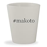#makoto - White Hashtag Ceramic 1.5oz Shot Glass