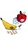 Bananagrams and Appleletters Bundle Including Blizy Keychain