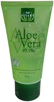 Vitara_Aloe Vera Gel 99.5% 70 ml (2.36 Oz) : Traveling size ,Cool and soothes , Delicate or sensitive skin over exposed to sun