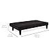 Best Choice Products Microfiber Futon Convertible Reclining Folding Lounge Couch Sofa Bed w/ 6in Thick Mattress Padding Comfort - Black