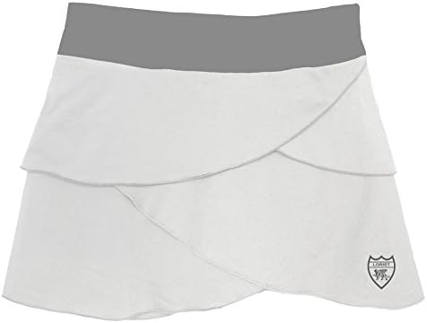 Loriet Women's Monaco Performance Skorts (Medium, White/Grey)