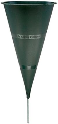 Novelty Green Plastic Cone Vase, 5-Inch