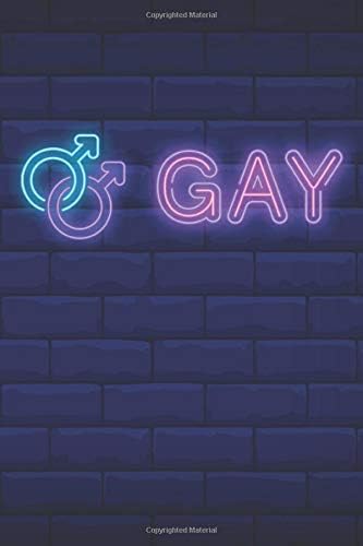 Gay: Neon Sign College Ruled Blank Lined Notebook Journal Paperback – 25 May 2019