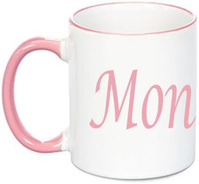 Marvelous Printing Personalized Custom Name Mug (Pink Trim)