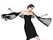 Sheer Soft Chiffon Bridal Women's Shawl For Special Occasions Black 79