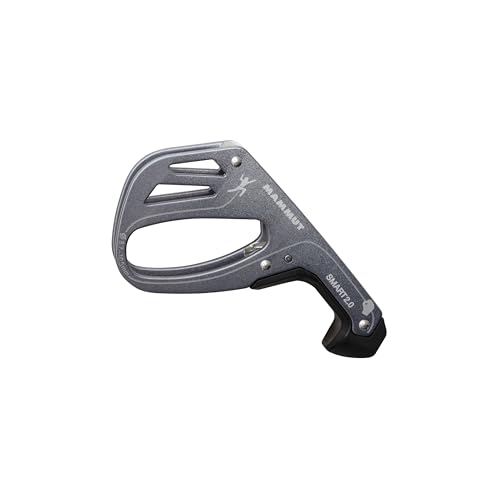 Mammut Smart 2.0 Sicherungsgerät – Halbautomatisches Klettergerät, zuverlässig & kompakt, Grey, One Size