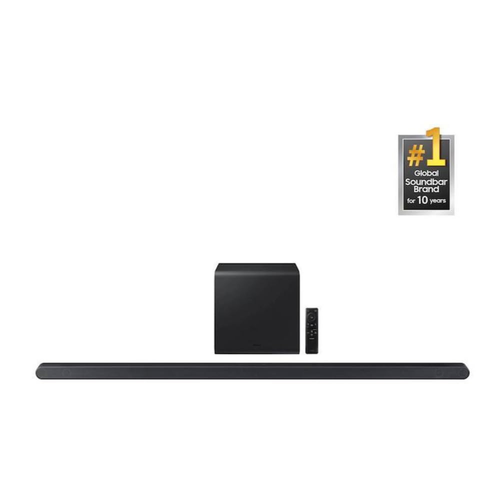 Samsung S800D Ultra Slim 3.1.2ch Wireless Dolby Atmos Soundbar with Q-Symphony, SpaceFit Sound Pro and Built-in Alexa (Titan Black)