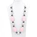 Silicone Teething Necklace - 12 Color Choices - Baby Safe For Mom To Wear - BPA-Free Beads To Chew - Stylish & Natural 