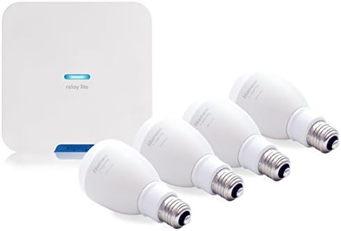 Smart Lighting Starter Kit with 4 Smart RGBW LEDs includes WigWag Relay Lite,  Wireless Smart Home Controller