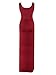 Womens Sleeveless Side Ruched Split Bodycon Maternity Maxi Dress Slim Round Neck Casual Pregnancy Tank Dress Red