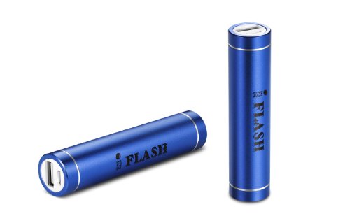 iFlash Mini 2600mAh External Battery Pack - Ultra-Compact "Lipstick" Size Portable Power Bank Charger for Apple: iPhone 5 4S 4 3GS (Apple Cable NOT Included), iPod; Most Android Phones: Samsung Galaxy Note, Galexy S4, Galaxy S3, Galaxy S2, Galaxy Nexus /