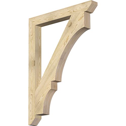 4"W x 36"D x 48"H Balboa Slat Rough Sawn Bracket, Douglas Fir