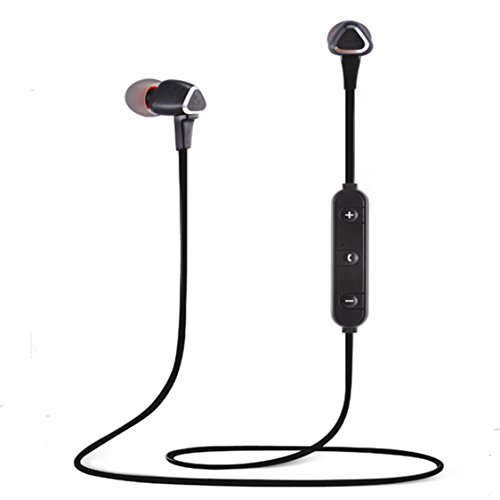 Wireless Bluetooth Headphones with Microphones Sports Earphones for Running Magnetic, Sweatproof Earbuds IPX4, CRS Bluetooth 4.1 Headsets Workout Headphones Wireless Earbuds