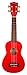 Kala MK-SD CAR Makala Dolphin Soprano Ukulele - Candy Apple Red