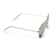 WearMe Pro Premium Metal Frame Classic Fashion Aviator Sunglasses (Silver Frame/Mirror Silver Lens, 60)