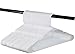 USA Made 48-Pack Plastic White Hangers - Standard-Size Clothes Hanger with Notches - Slim and Durable Hangers for Clothing and Accessories - Closet Organization Essentials for Home, Apartment, Dorm