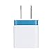 AutumnFall® Home Travel Dual Port AC USB Wall Charger for iPhone & Samsung Galaxy S7 (Blue)
