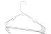 Neaties Notched Plastic Hangers Bulk Made in USA (15 to 100 Pack Available or Hangers 30 Pack) Strong Clothes Hangers Space Saving|Heavy Duty Plastic Coat Clothing Hanger Laundry Room (White 30 Pack)