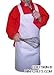 CHEFSKIN M SET (1 Adjustable HAT + 1 Apron) Chef White **Medium** Fits Kids Children 8-12