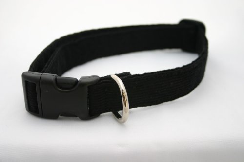 1/2" Black Small Hemp Corduroy Collar
