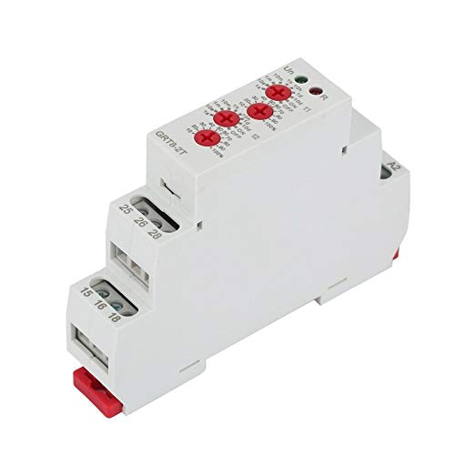 Mini Time Relay Din Rail Type Double Delay Time Delay Relay Delay Timer Switch Mini Time Delay Relay GRT8-2T AC/DC 12V~240V(AC/DC12V~240V) relay