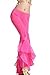 ZLTdream Women's Belly Dance Crimping Bottom Bell Pants Crystal Cotton