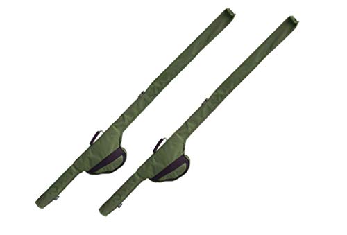 2 x Angelrute Reisetasche-Hülse 12 FT stangen Passungen Big Pit Rollen Karpfenangeln Ausrüstung NGT